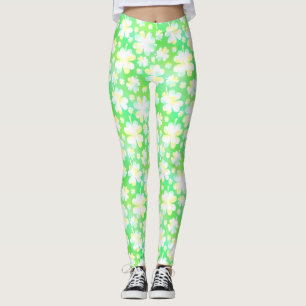 Tag Kleeblatt-Klee-niedlicher grüner Iren-St. Leggings