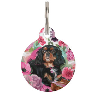 TAG| Liebe Black & Tan Cavalier Art Haustiermarke