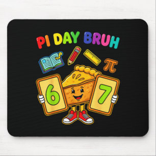 Tag Mann lustig 6 7 Kuchen Mathelehrer Kinder Mousepad