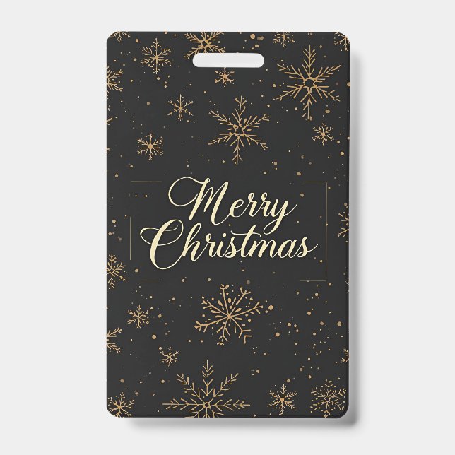 Tag-Merry Christmas Ausweis (Vorderseite)