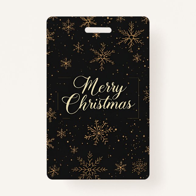 Tag-Merry Christmas Ausweis (Rückseite)