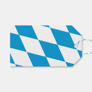 Tag mit der Flagge Bayerns, Deutschland Geschenkanhänger
