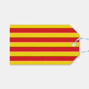 Tag mit der Flagge Kataloniens, Spanien Geschenkanhänger