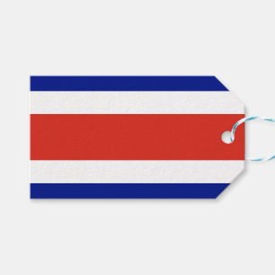 Tag mit Flagge Costa Rica Geschenkanhänger