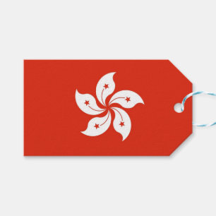 Tag mit Flagge von Hongkong Geschenkanhänger