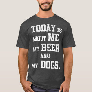 Tag mit Hunden und Bier-844 T-Shirt