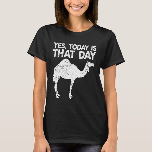 Tag Mittwoch Kamelid Office Meme Jokeidea T-Shirt (Vorderseite)