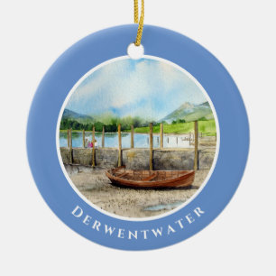 Tag nach Derwentwater Lake District Cumbria Keramik Ornament