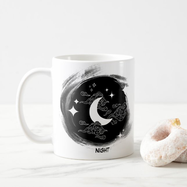 TAG & NACHT TASSE (Mit Donut)