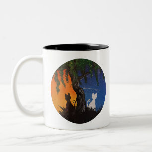 Tag/Nacht Zweifarbige Tasse