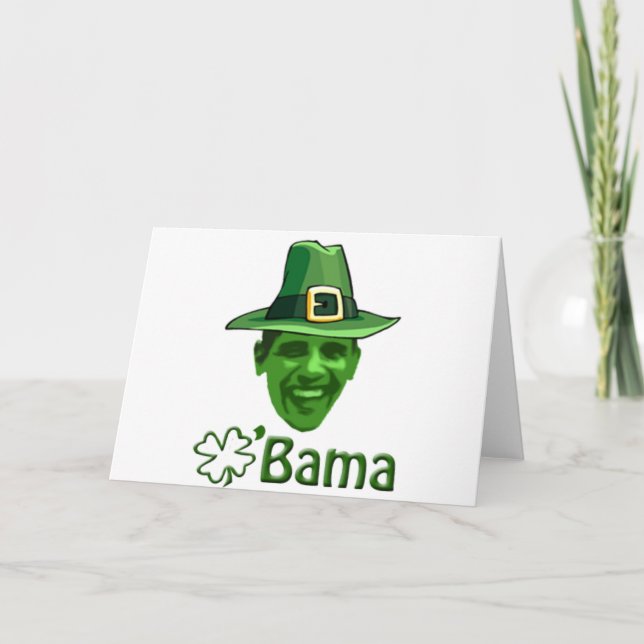 Tag Obama-St. Patricks Karte (Vorderseite)