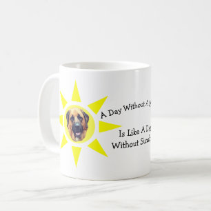 Tag ohne Mastiff Niedlicher Hund Kaffeetasse