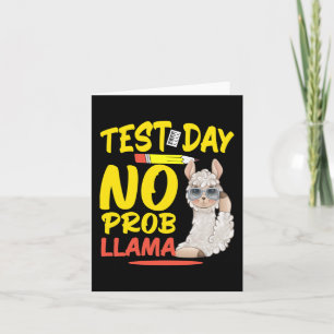 Tag ohne Prob-Lama Llama Lehrer & Amp; Studentente Karte