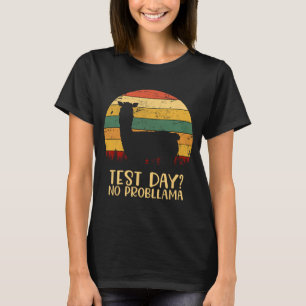 Tag ohne Probllama Silhouette Lehrer Student Gradu T-Shirt