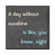 "Tag ohne Sonnenschein" Funny Quote Magnet