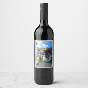Tag ohne Wein ist wie ein Scherz, ich habe keine A Weinetikett