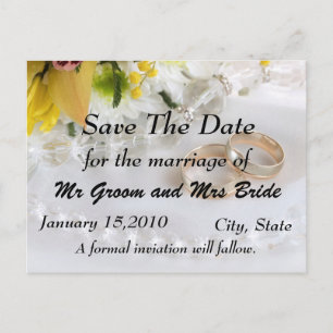 Tag PostCard gerettet Ankündigungspostkarte