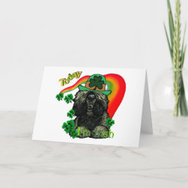 Tag Pudel-St. Patricks Karte