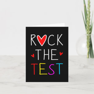 Tag Rock Der Test Lehrer Testtag Lustiger Lehrer Karte