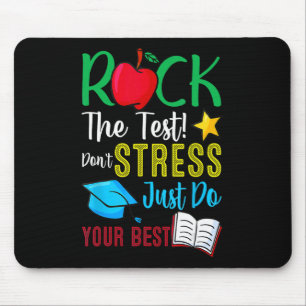 Tag Rock the Test Teacher Testing Day 2 Mousepad