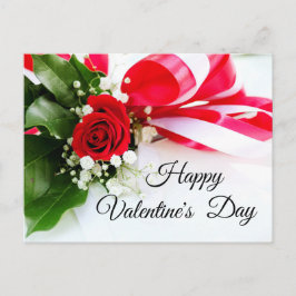 Tag Rote Rosender glückliche Valentines Feiertagspostkarte
