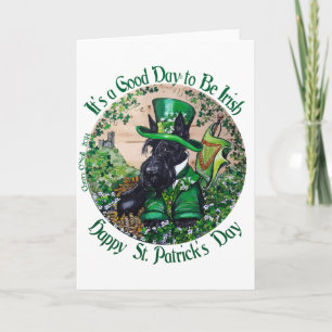 Tag Scottish-Terriers St Patrick Karte