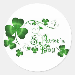 Tag St. Patricks Runder Aufkleber