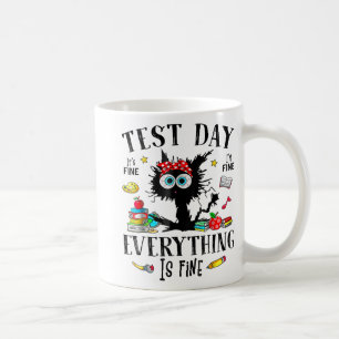 Tag Stresste Lehrer & Amp; Schüler testen lustig Kaffeetasse
