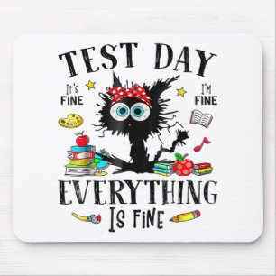 Tag Stresste Lehrer & Amp; Schüler testen lustig Mousepad