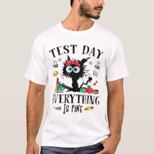 Tag Stresste Lehrer & Amp; Schüler testen lustig T-Shirt