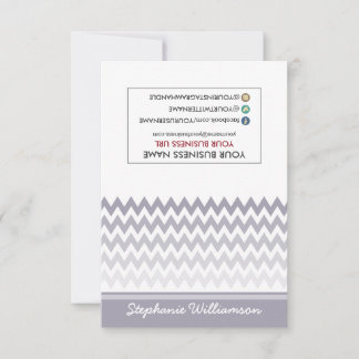 TAG Stylist Ombre Zickzack Notecards (grau) Mitteilungskarte