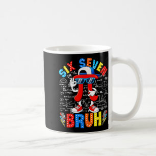 Tag-Symbol 67 sechs sieben Meme-Mathe-Lehrer Junge Kaffeetasse
