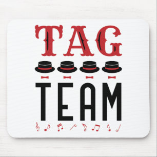 Tag Team Singing Singer Barbershop Quartett Mousepad