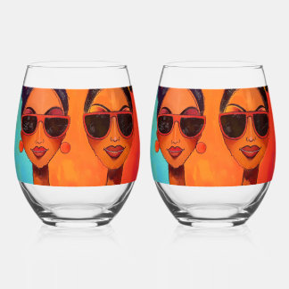 Tag Trinken Stemless Wine Glasses von KAB Weinglas Ohne Stiel