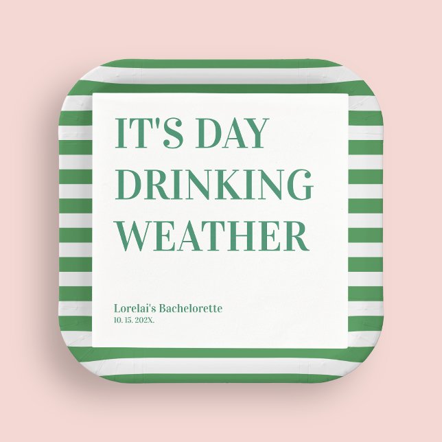 Tag trinken Wetter Funny Bachelorette Serviette (Von Creator hochgeladen)