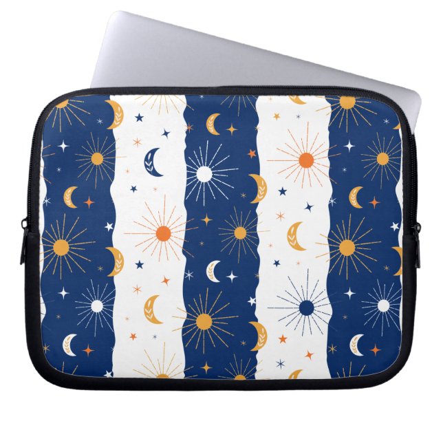 Tag und Nacht Laptopschutzhülle (Vorderseite)