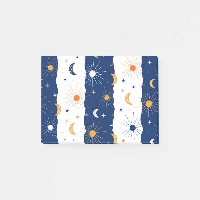 Tag und Nacht Post-it Klebezettel (Vorderseite)