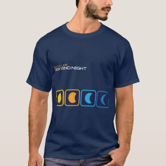 Tag und Nacht retro T-Shirt