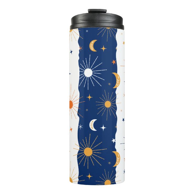 Tag und Nacht Thermosbecher (Vorderseite)