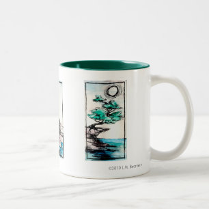 Tag und Nacht Zweifarbige Tasse