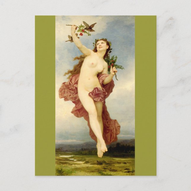 Tag von Bouguereau Postkarte (Vorderseite)