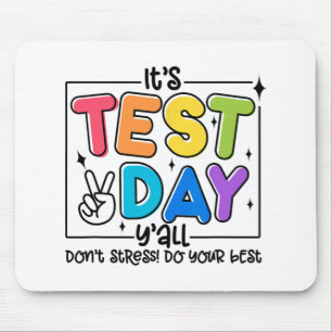 Tag Y'all Rock The Test 1 2 3 Motivierend Mousepad