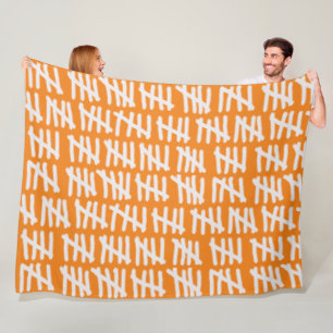 Tag Zählen Muster Weiß auf jeder Farbe Fleece Bl