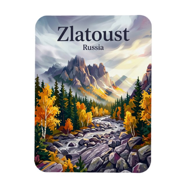 Taganay-Nationalpark Russland Magnet (Vertikal)