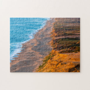 Tage, an denen das letzte Licht die sandige Küste  Puzzle