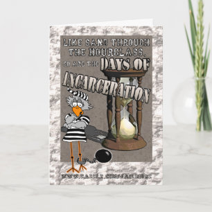 Tage der Inhaftierung: "Viel Glück" Jailbird-Karte Karte