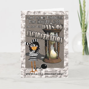 Tage der Inhaftierung: "Viel Glück" Jailbird-Karte Karte