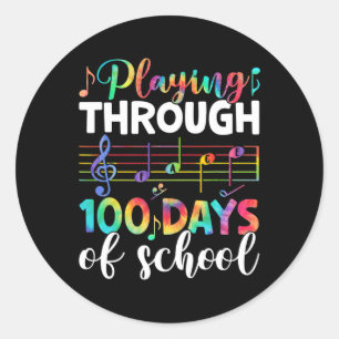 Tage der School Music Teacher Student Geschenke 10 Runder Aufkleber