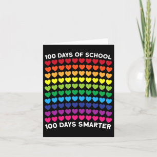 Tage der Schule 100 Tage klüger Herz Liebe Junge G Karte