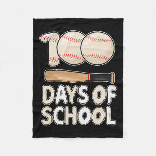 Tage der Schule Baseball für Kinder Student 100. T Fleecedecke